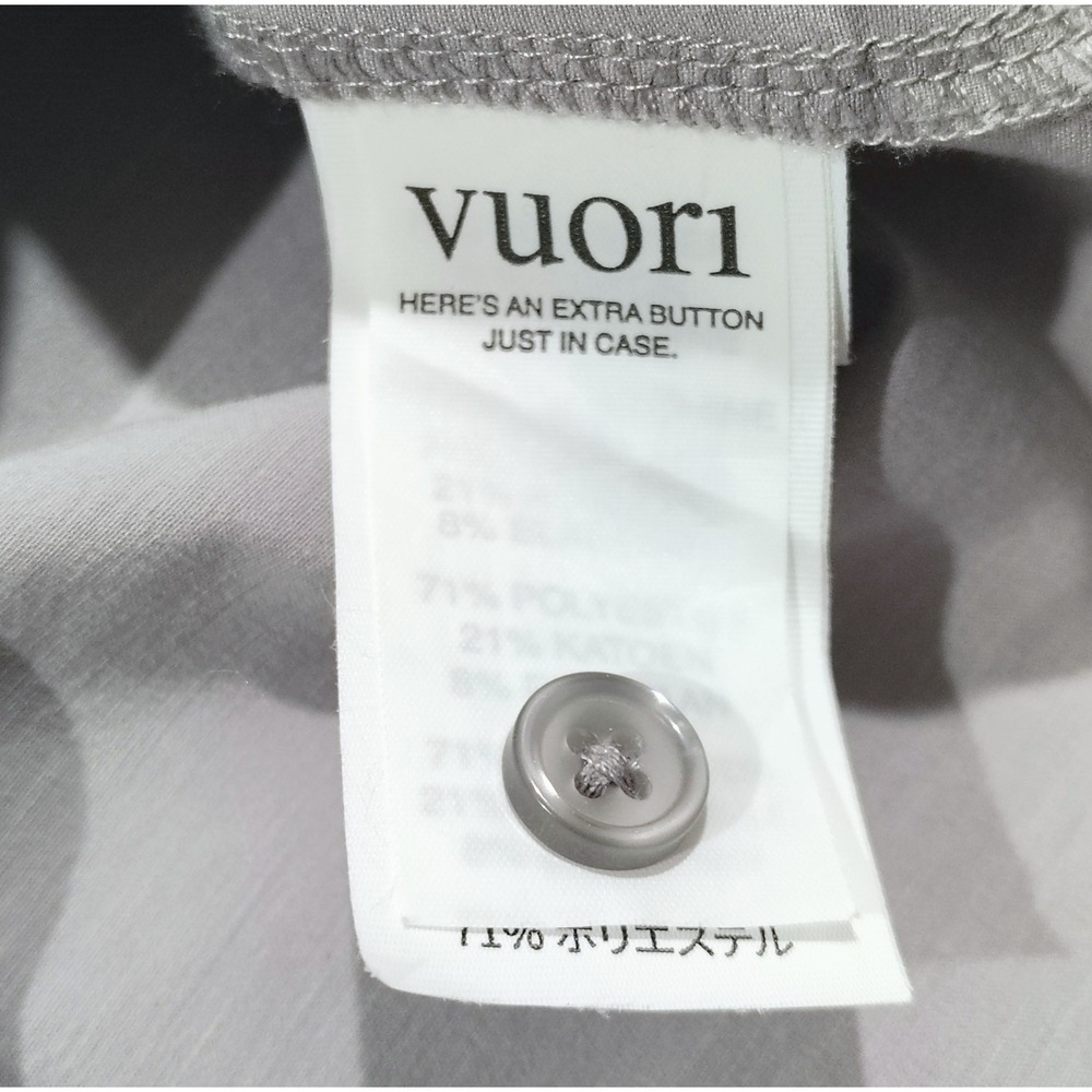 Vuori Bridge Short Sleeve  Shirt Men's Size Large Gray V184 - Picture 3 of 10